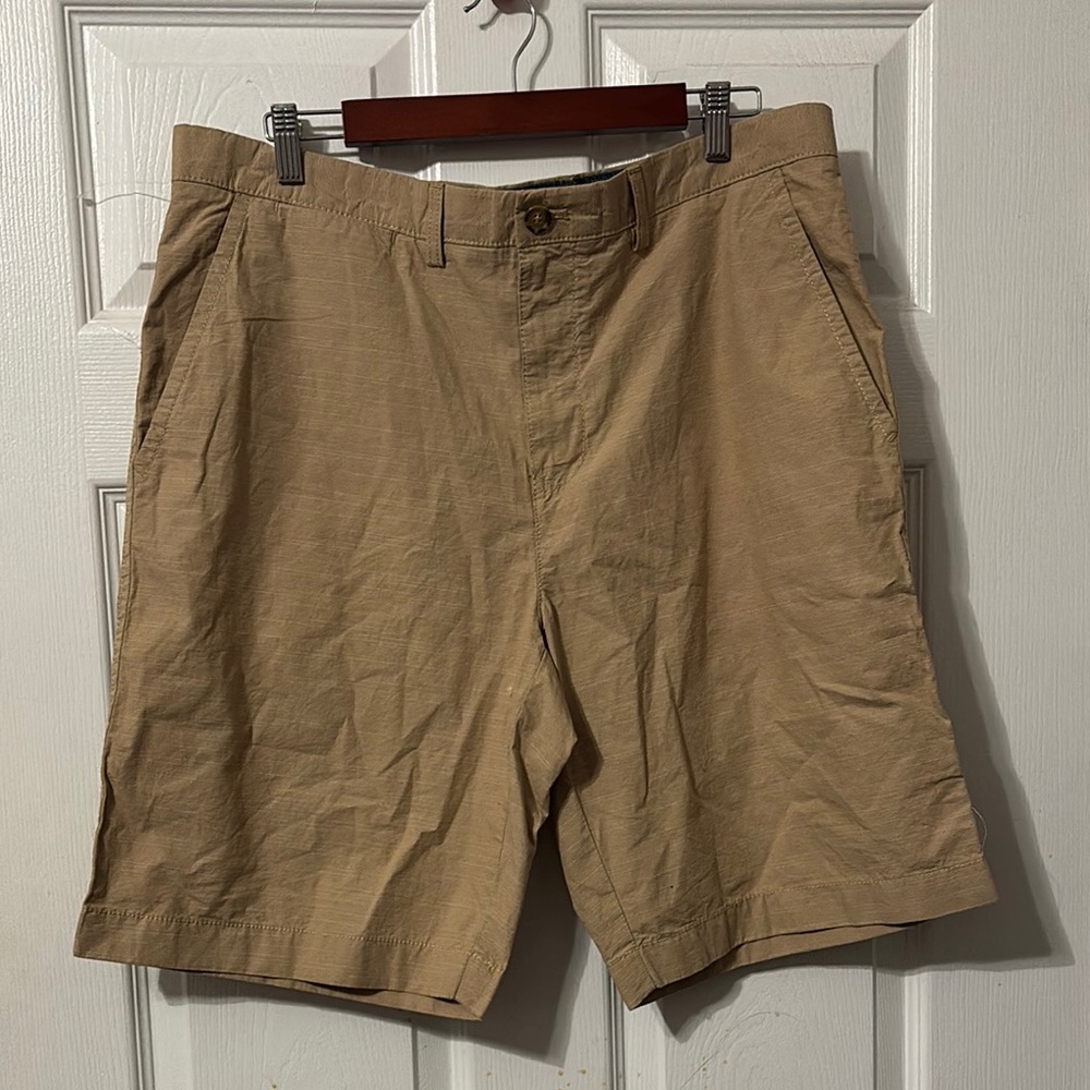 Tommy Hilfiger Tan Flat Front Shorts